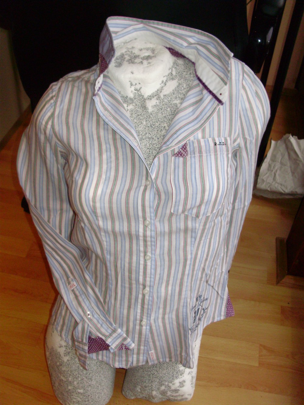 Pepe Jeans Bluse Hemd Streifen ausgefallen Gr XS