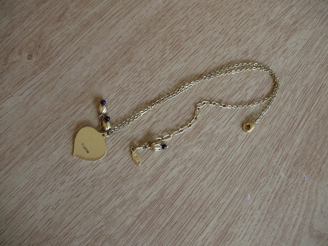 Pilgrim Kette golden goldenes Herz