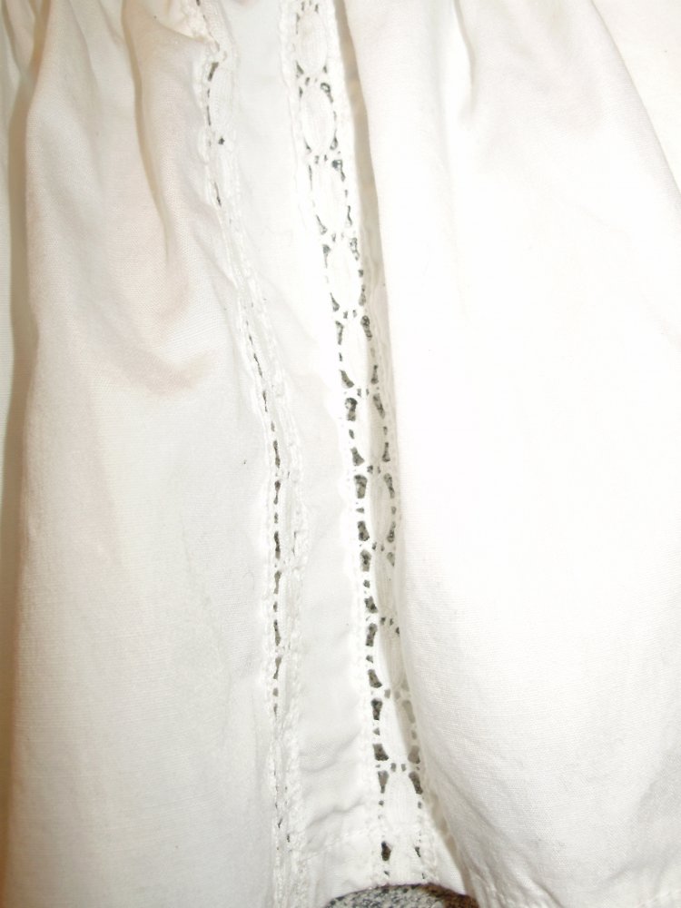 Dirndl Bluse kurz weiß BW Spitze wie neu S