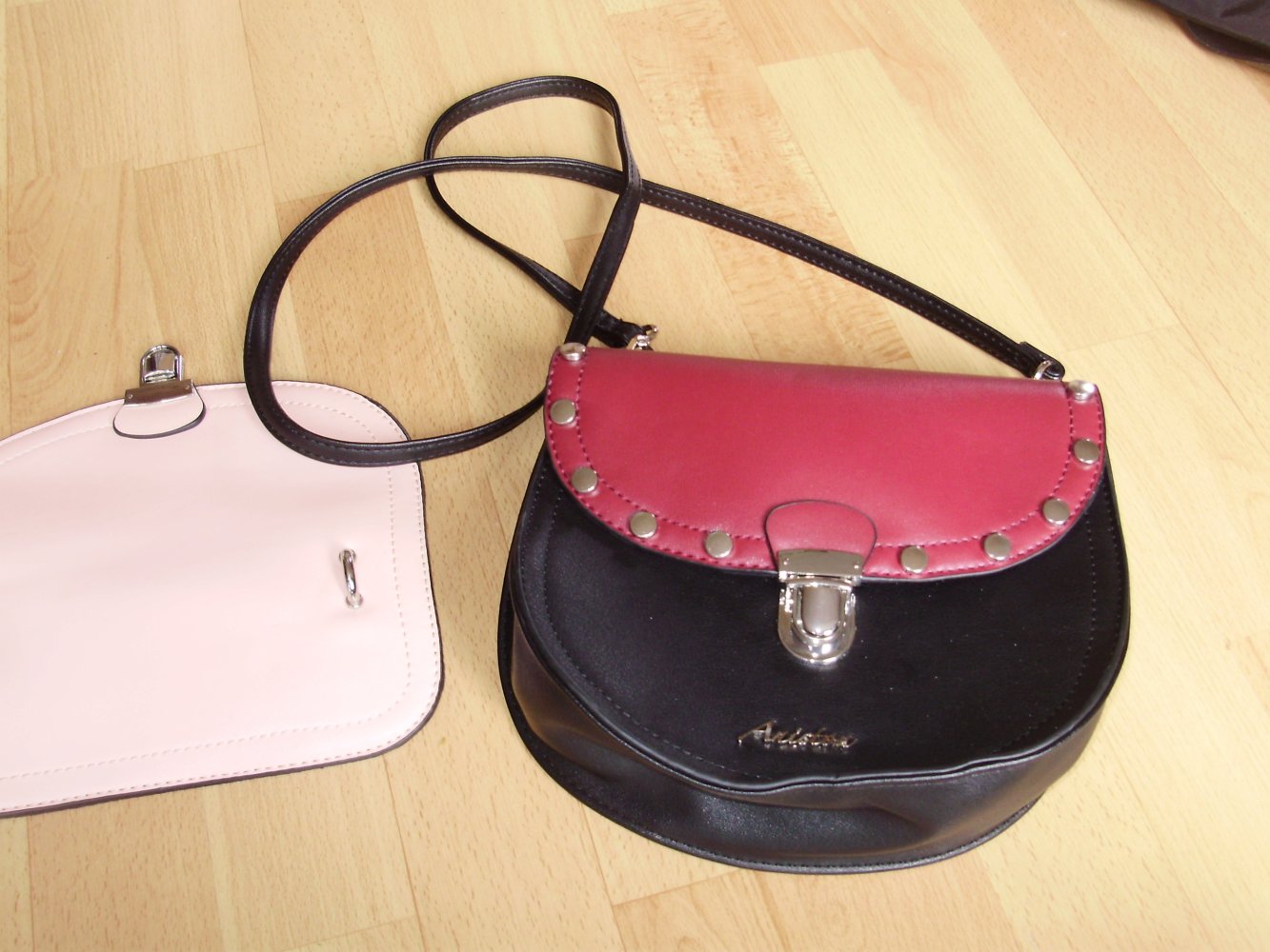 Aniston Tasche wechselbare Frontklappe rose bordeaux