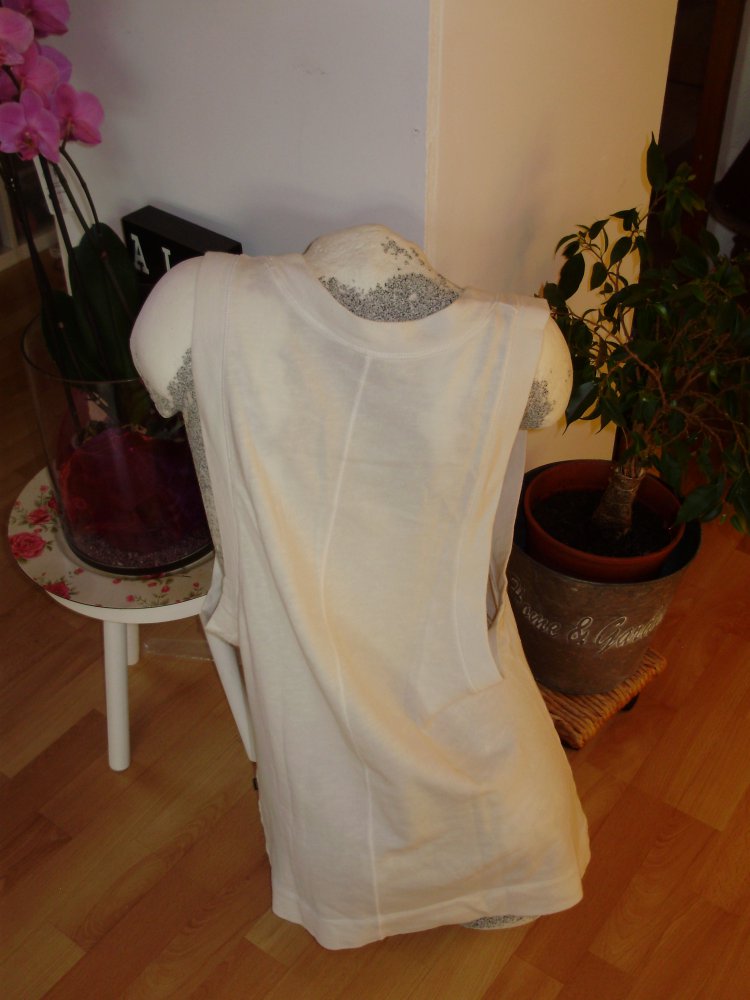 adidas Top weiß lässig Sweatqualität ausgefallen M