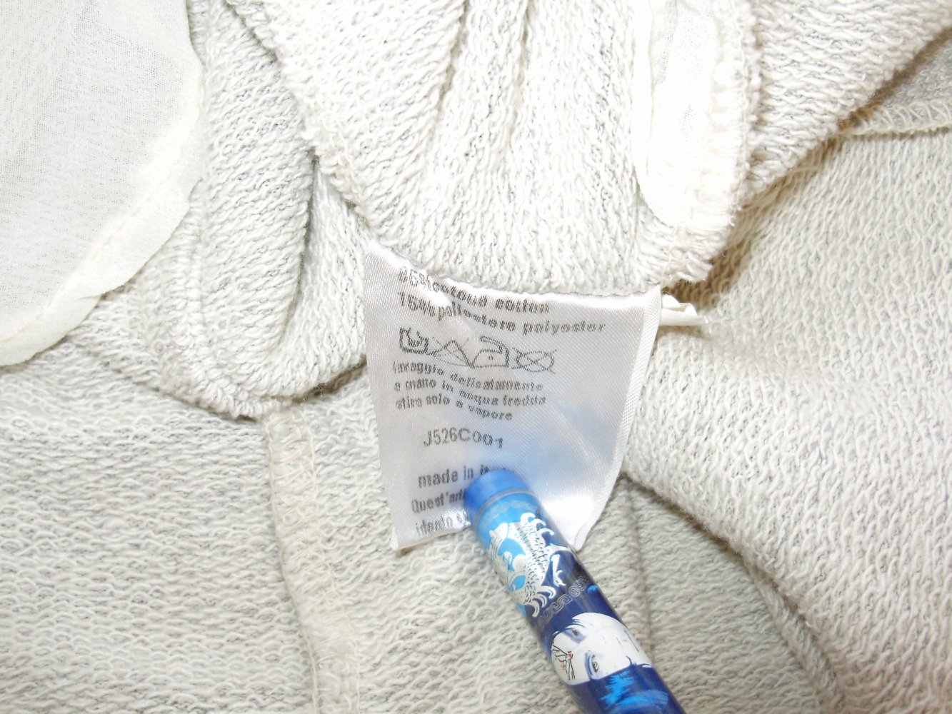 Please Blazer Jacke ausgefallen hellgrau M