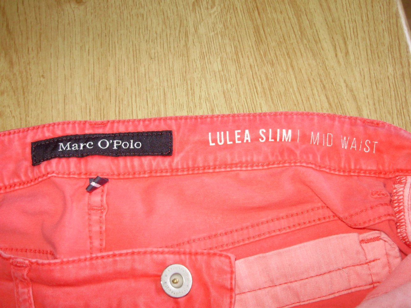 Marc O´Polo Jeans rot Lulea Slim Mid Waist 27 32
