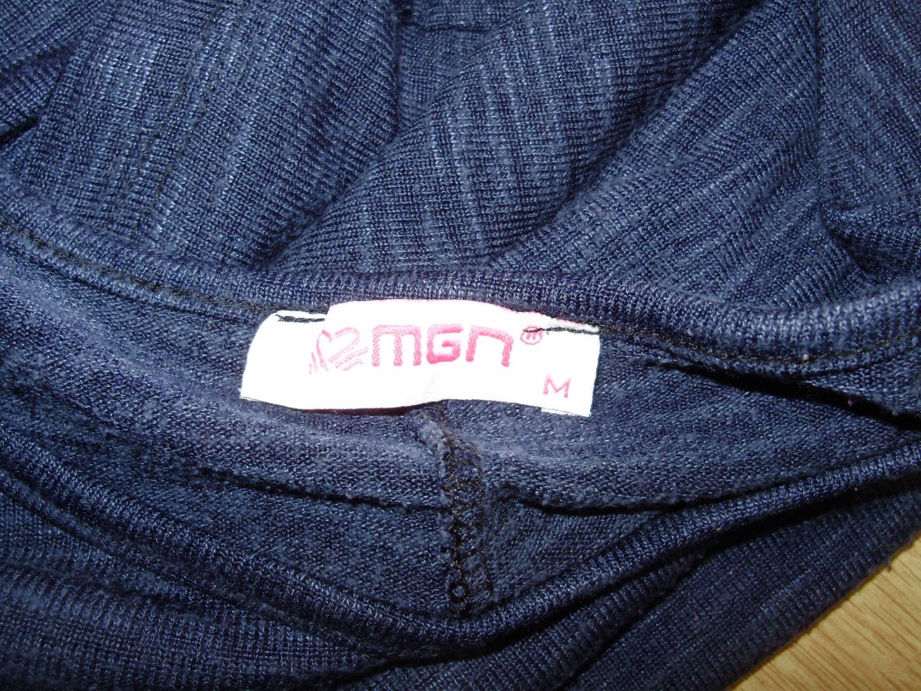 MGN Kleid blau LA RA abgerundeter Saum bequem M