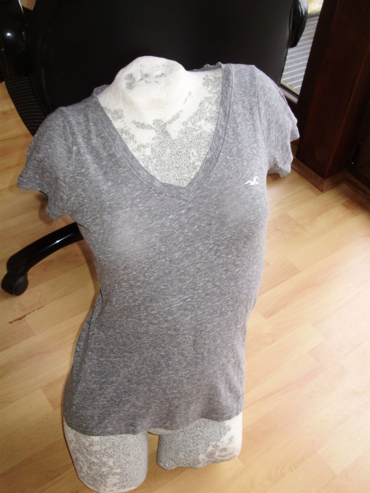 Hollister Shirt grau meliert leicht locker S