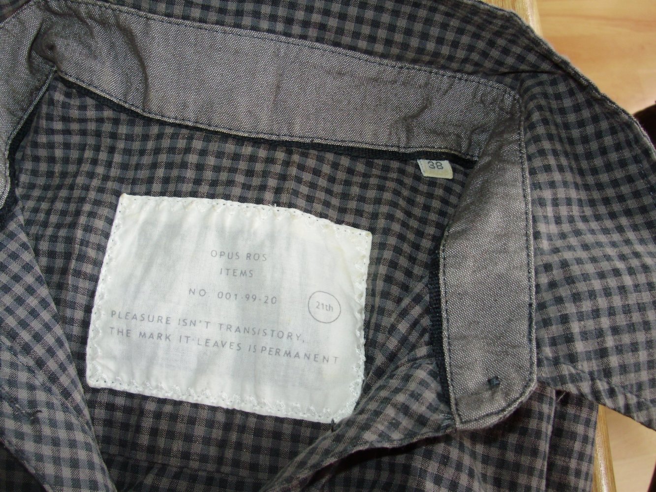 Opus Bluse Karos grau braun Gr 38