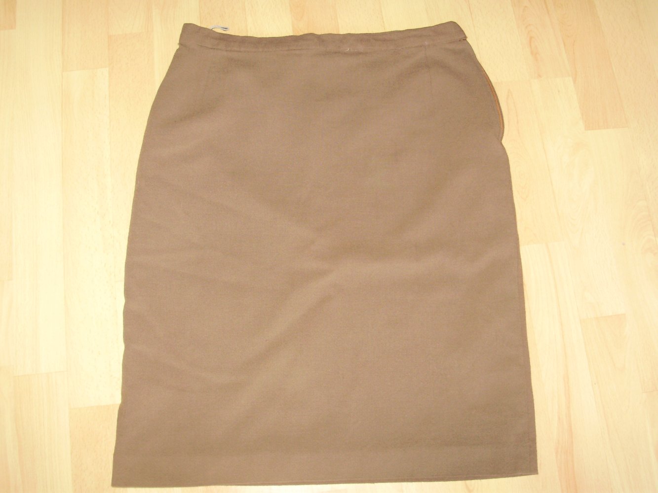 Rock braun gefüttert schmaler Schnitt 38 passend