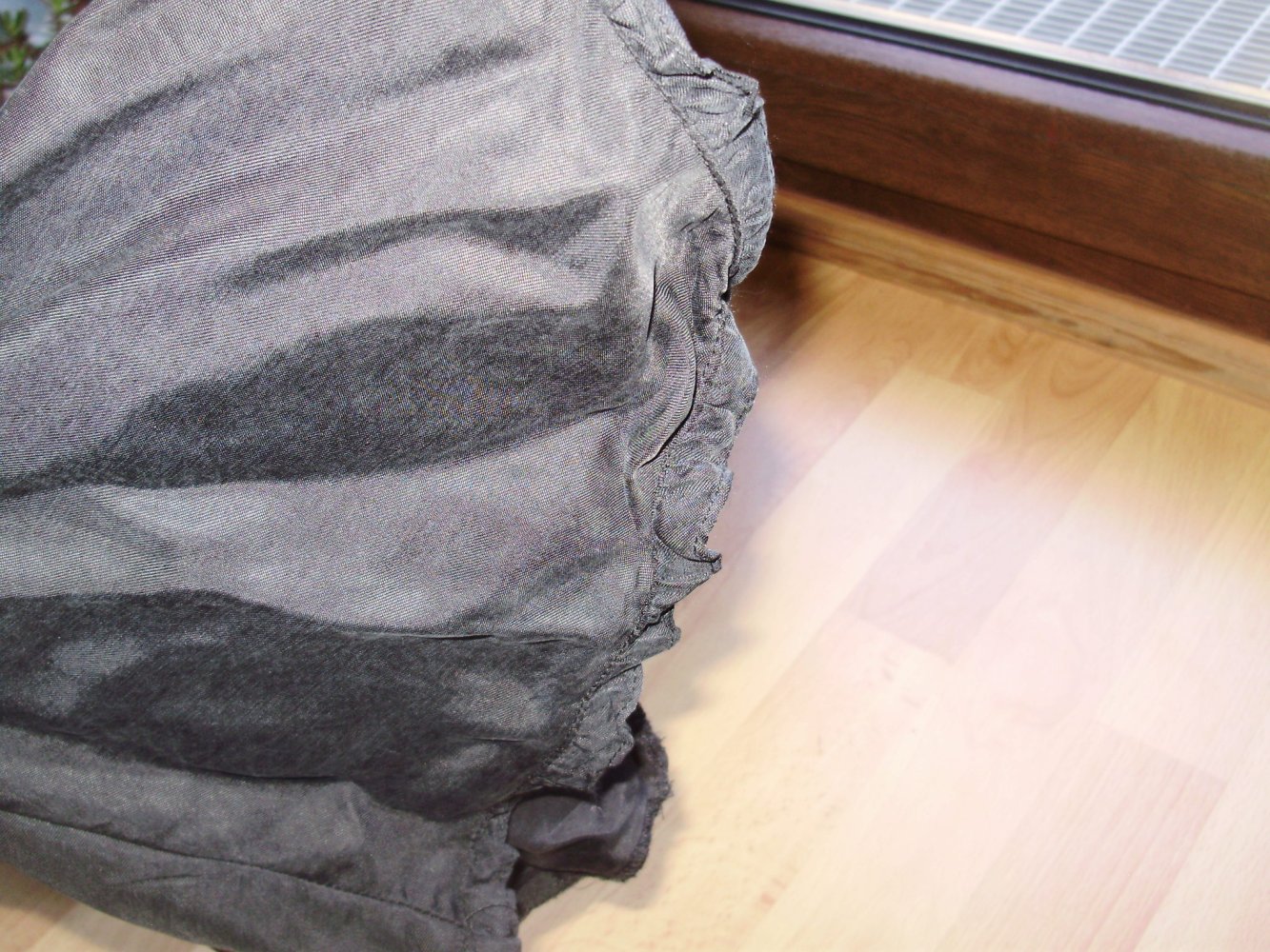 Zara Bluse romantisch schwarz Schluppe weite Ärmel M