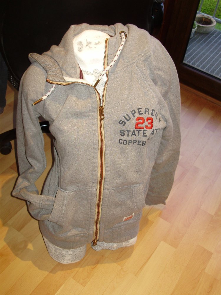 Superdry Sweatjacke grau warm L