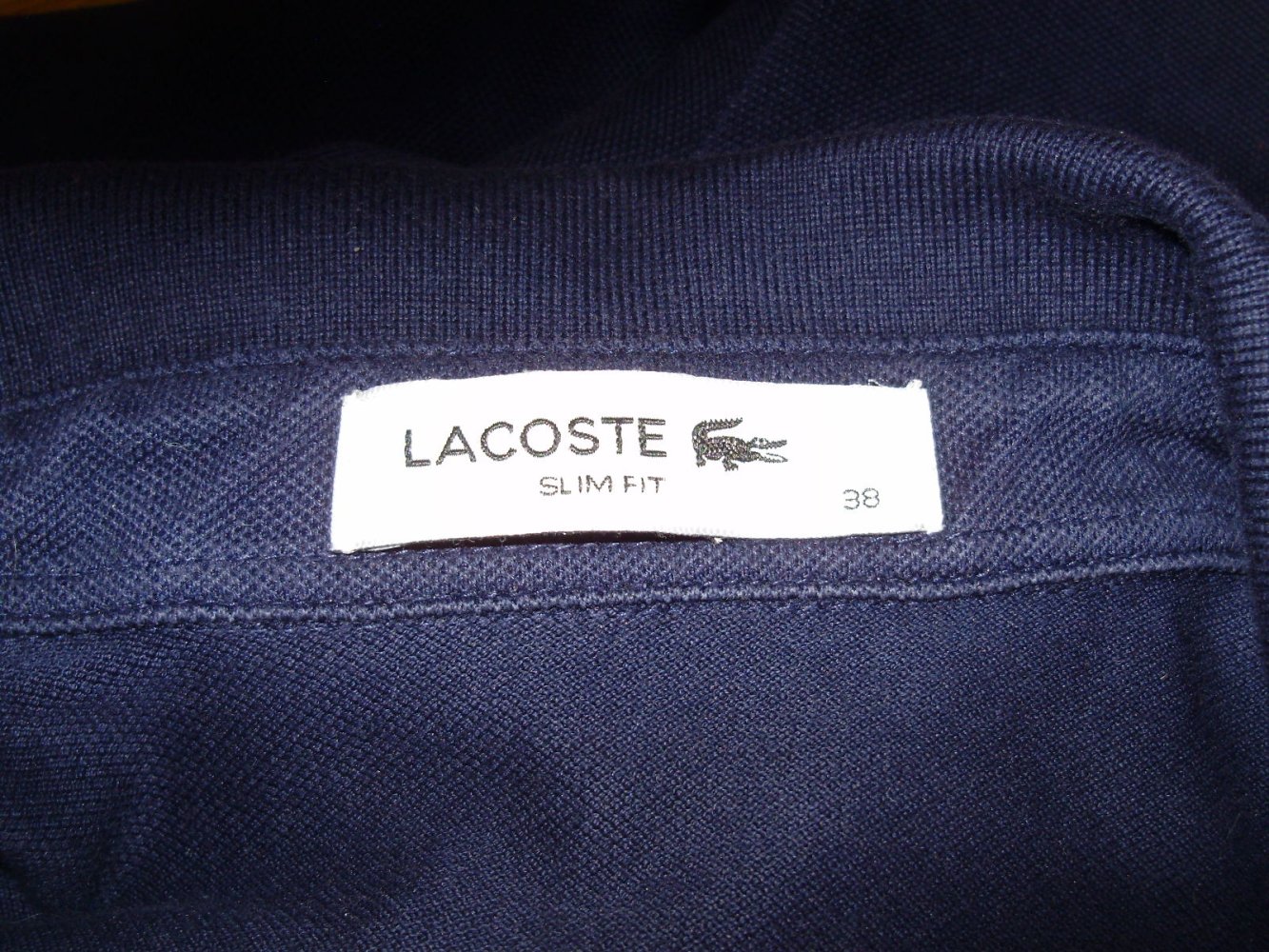 Lacoste Polo Kleid 3/4 Arme Gr 38