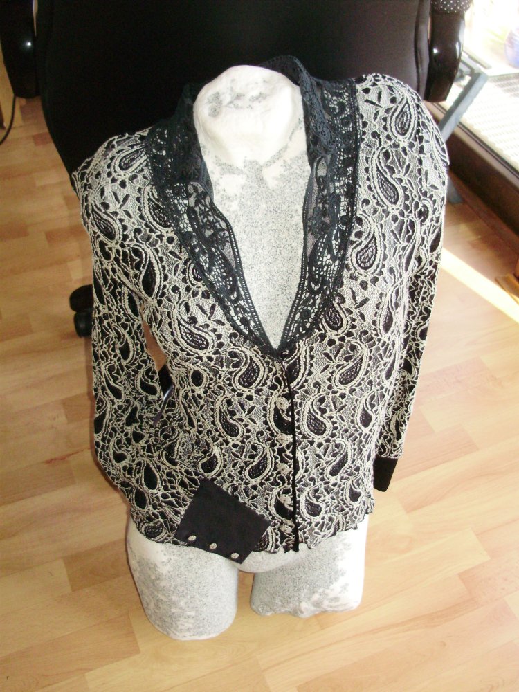 Container Bluse Spitze edel M