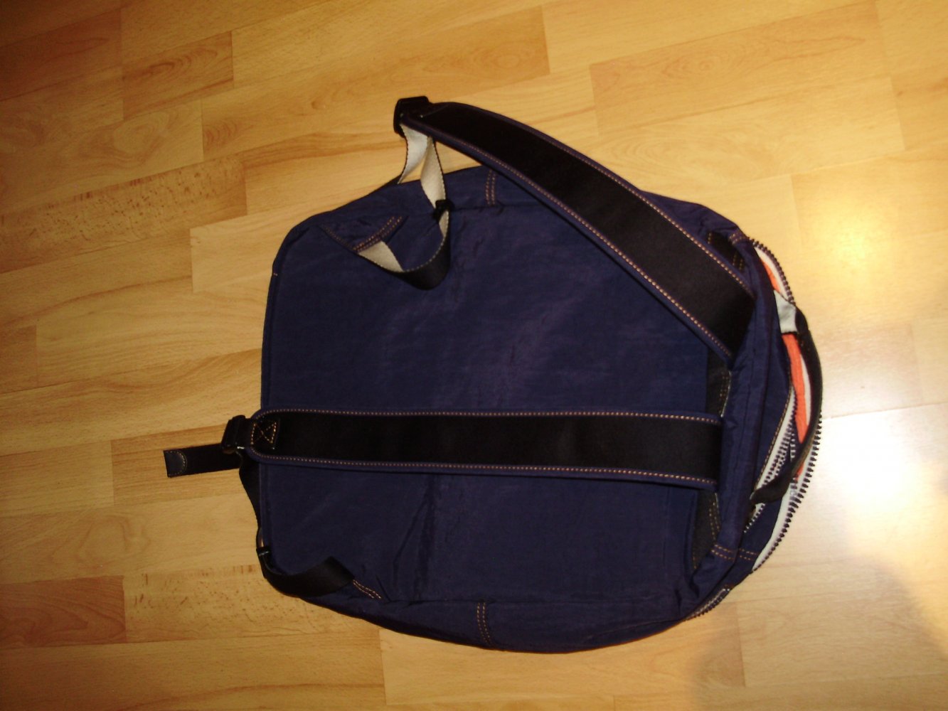 Kipling Rucksack blau Innenfutter rot groß NEU