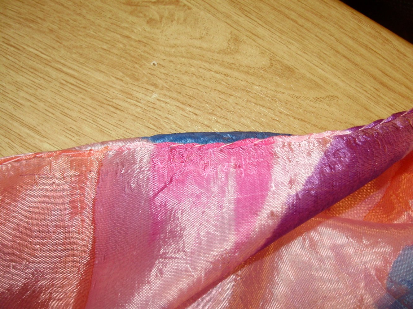 Seide Tuch groß 100 cm x 100 cm rose bunt wie neu