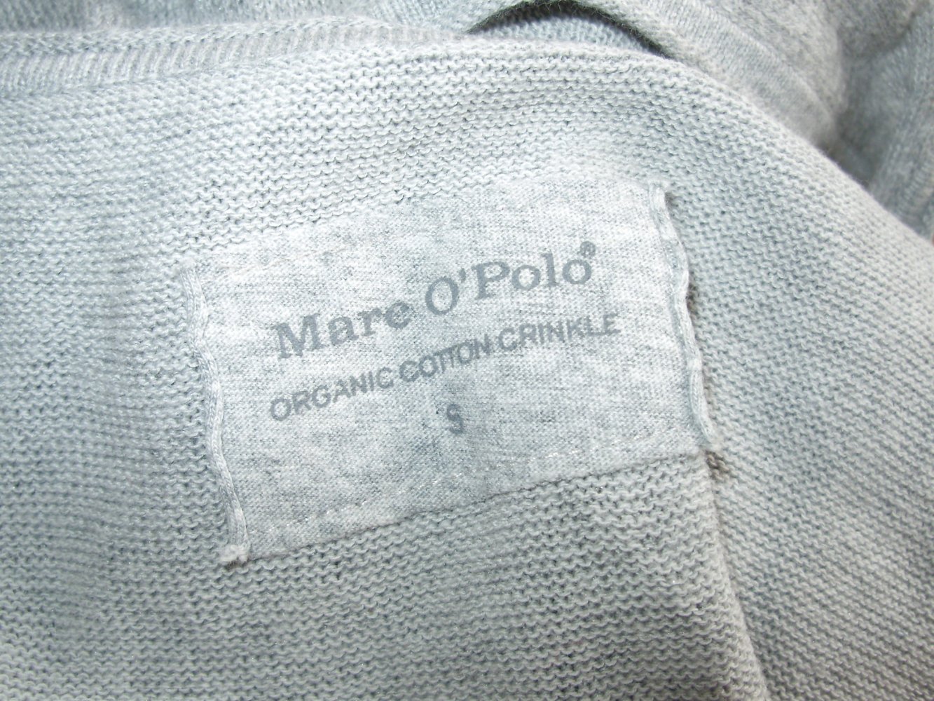 Marc O´Polo Kleid hellgrau ausgefallen organic Cotton S