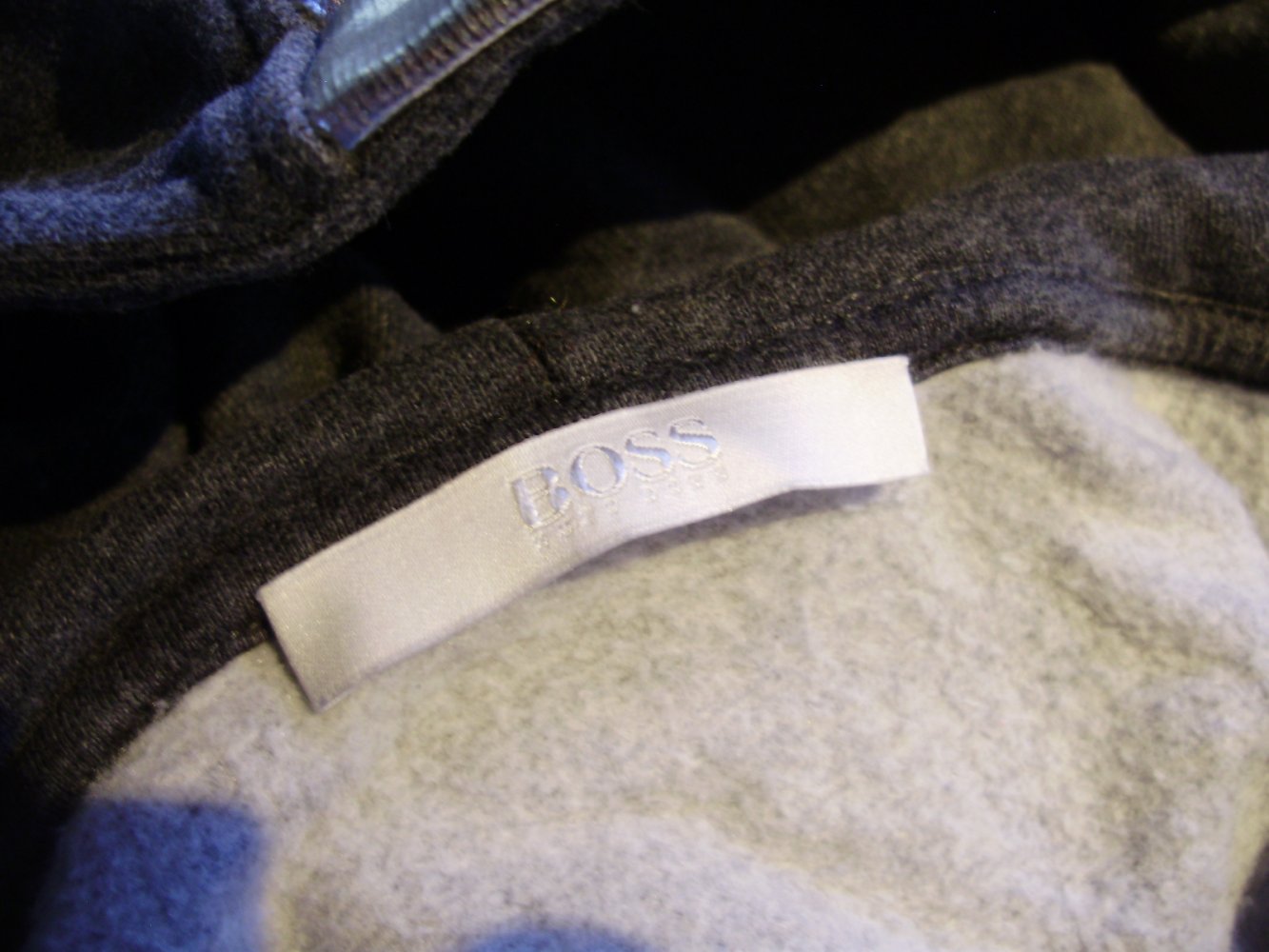 Hugo Boss Hoodie grau Silber S = M