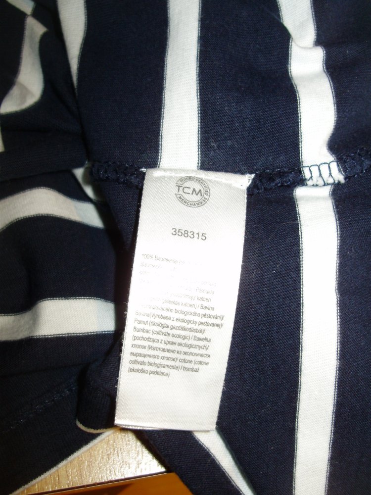 TCM Kleid Streifen marine-weiß KA 36/ 38