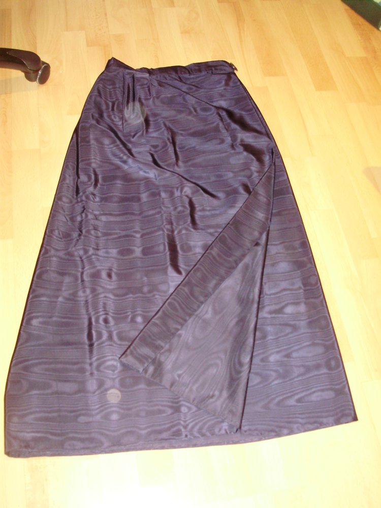 Maxi Wickel Rock dunkelblau wie Satin S passend
