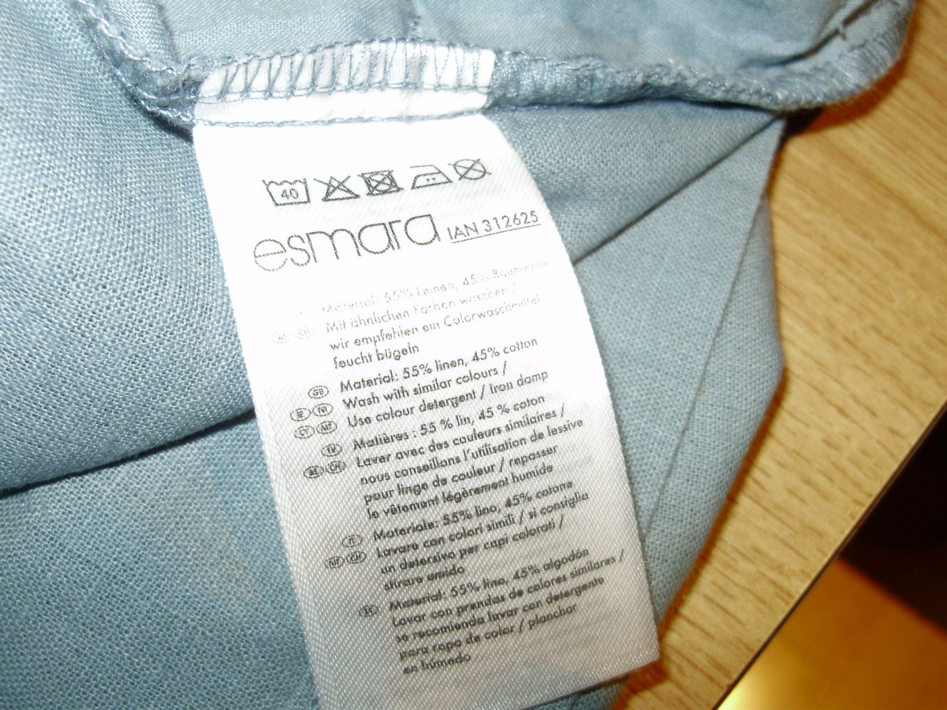 Esmara Rock salbei Leinen / Baumwolle 38