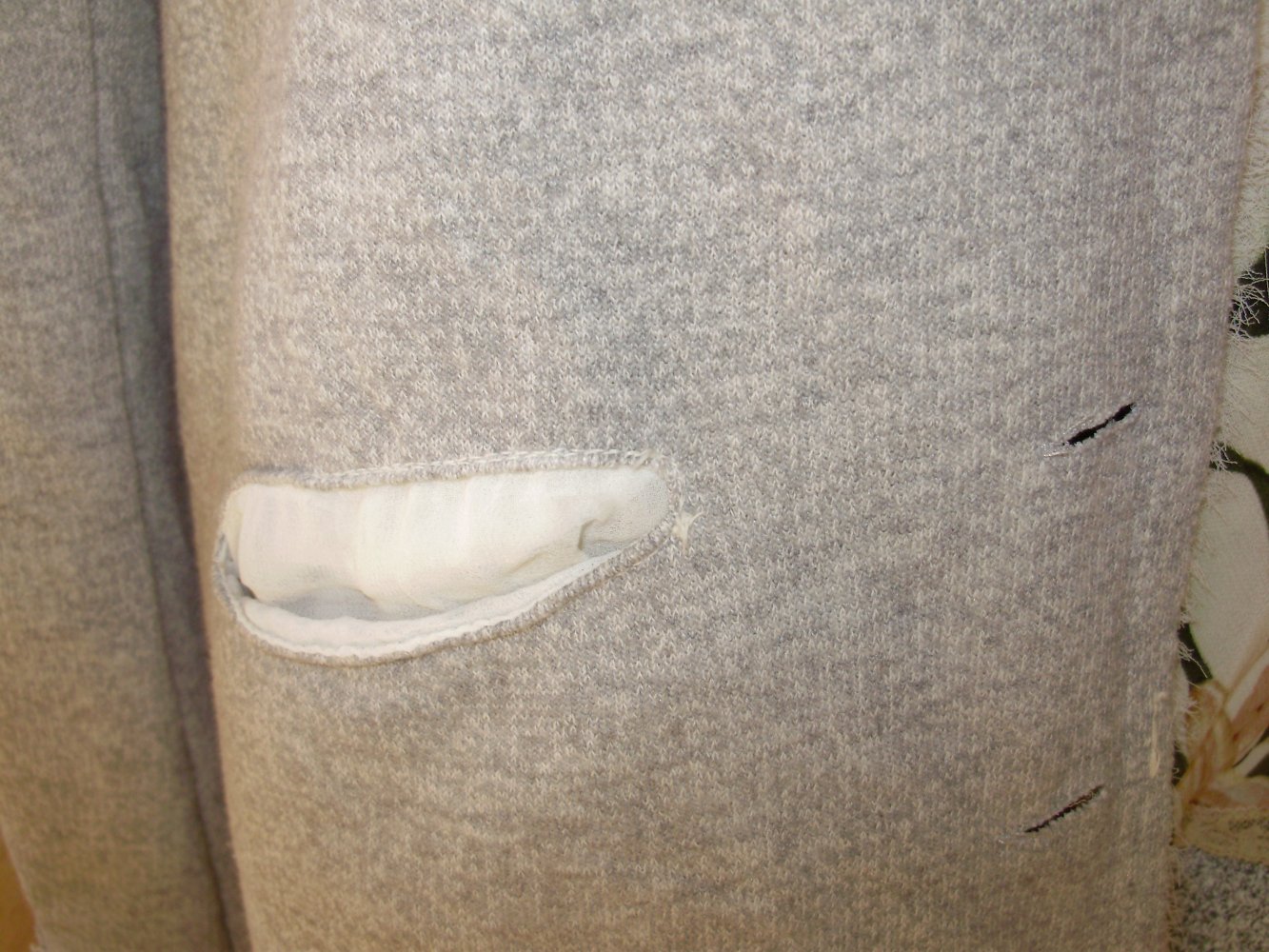 Please Blazer Jacke ausgefallen hellgrau M