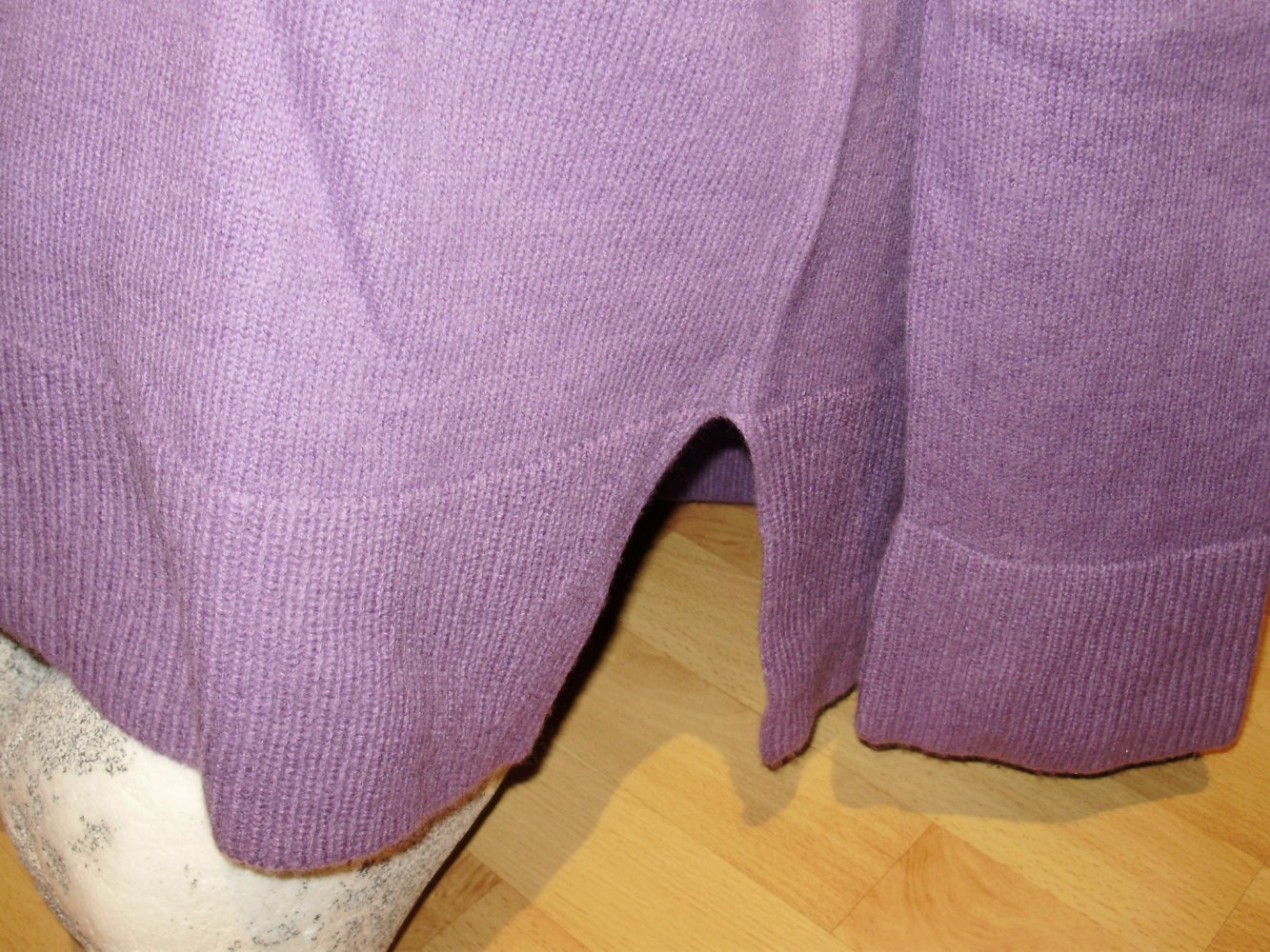 Angoor Kuschelpullover Wolle lila 38