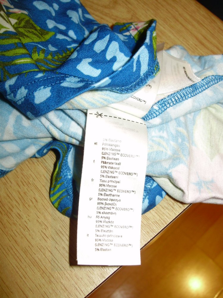 Blutsgeschwister Shirt bunt tropical romantisch S passend