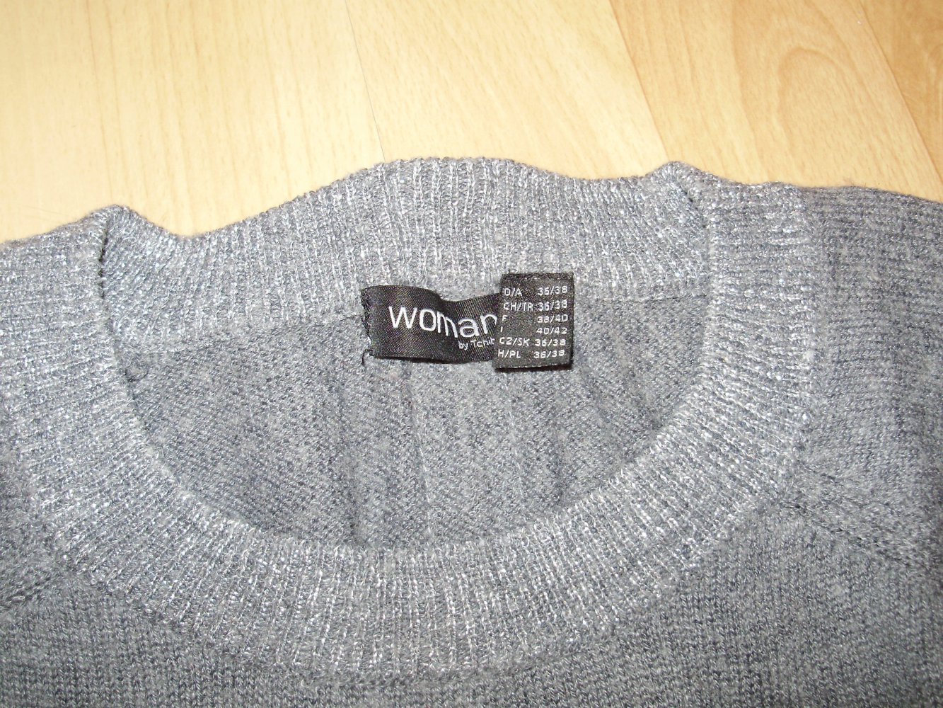 TCM Pullover Kleid grau silber Gr 36 /38 wie neu