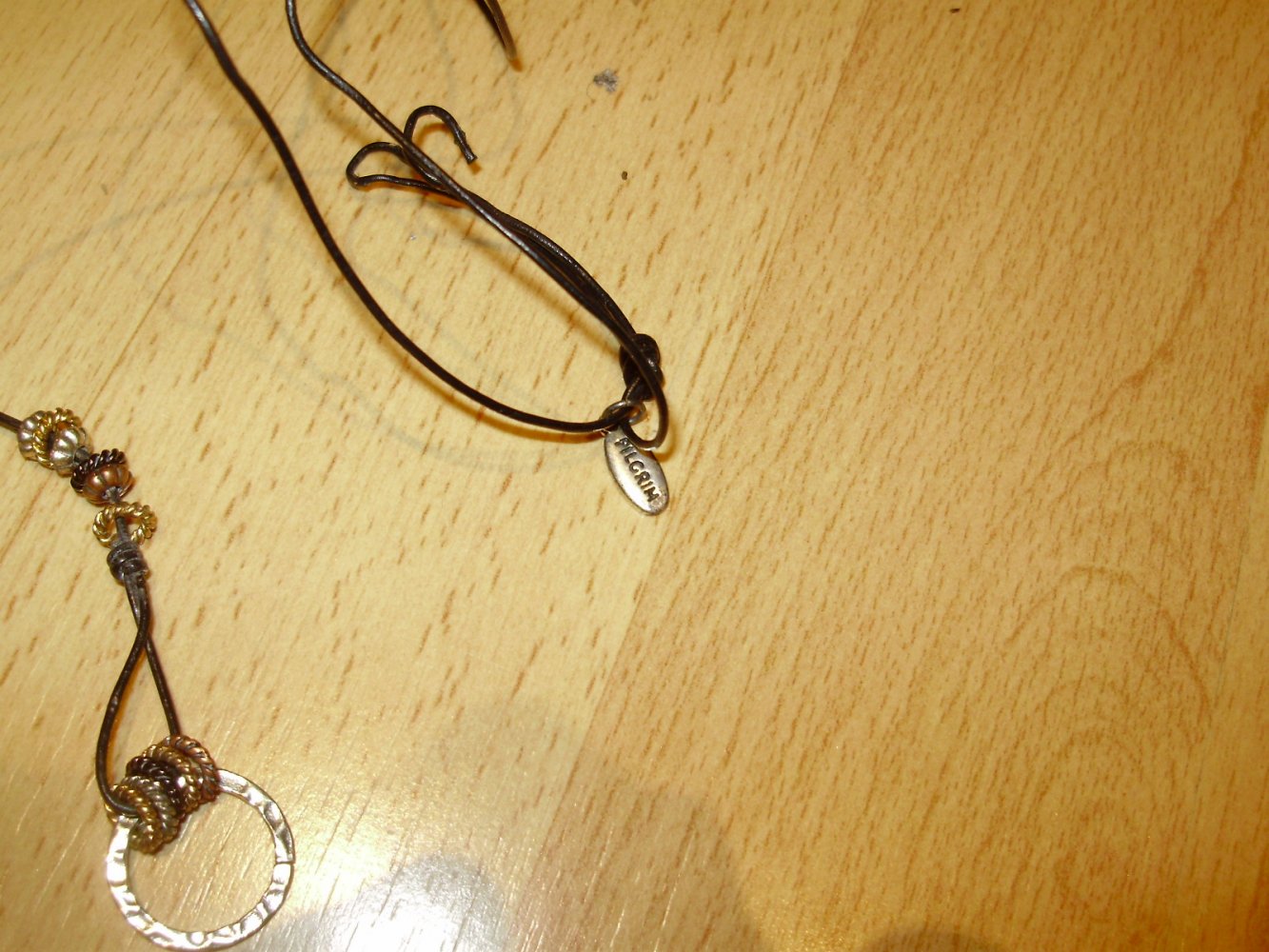 Pilgrim Kette Band Ring für Anhänger