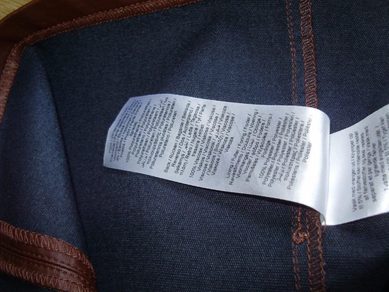 Soyaconcept Kunstleder Rock midi braun 34 = S NEU