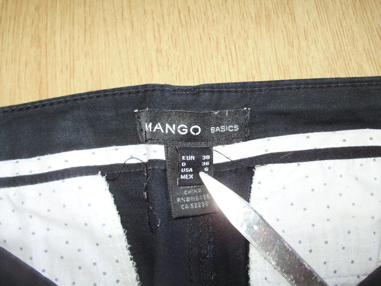 Mango Hose schwarz BW Stretch Gr 38