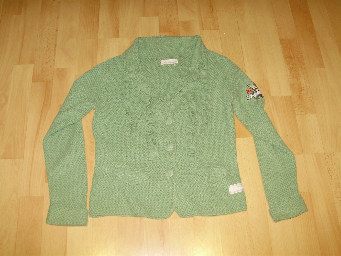 Odd Molly Cardigan grün romantischBaumwolle Gr 1 S