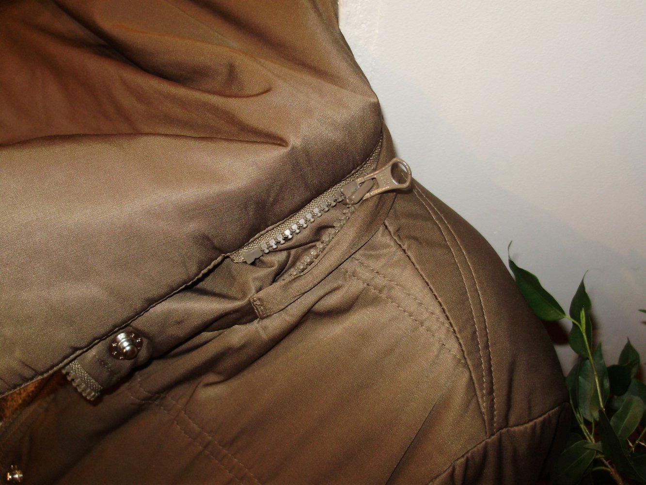 Mitch &Co Mantel Kapuze abnehmbar khaki Gr S