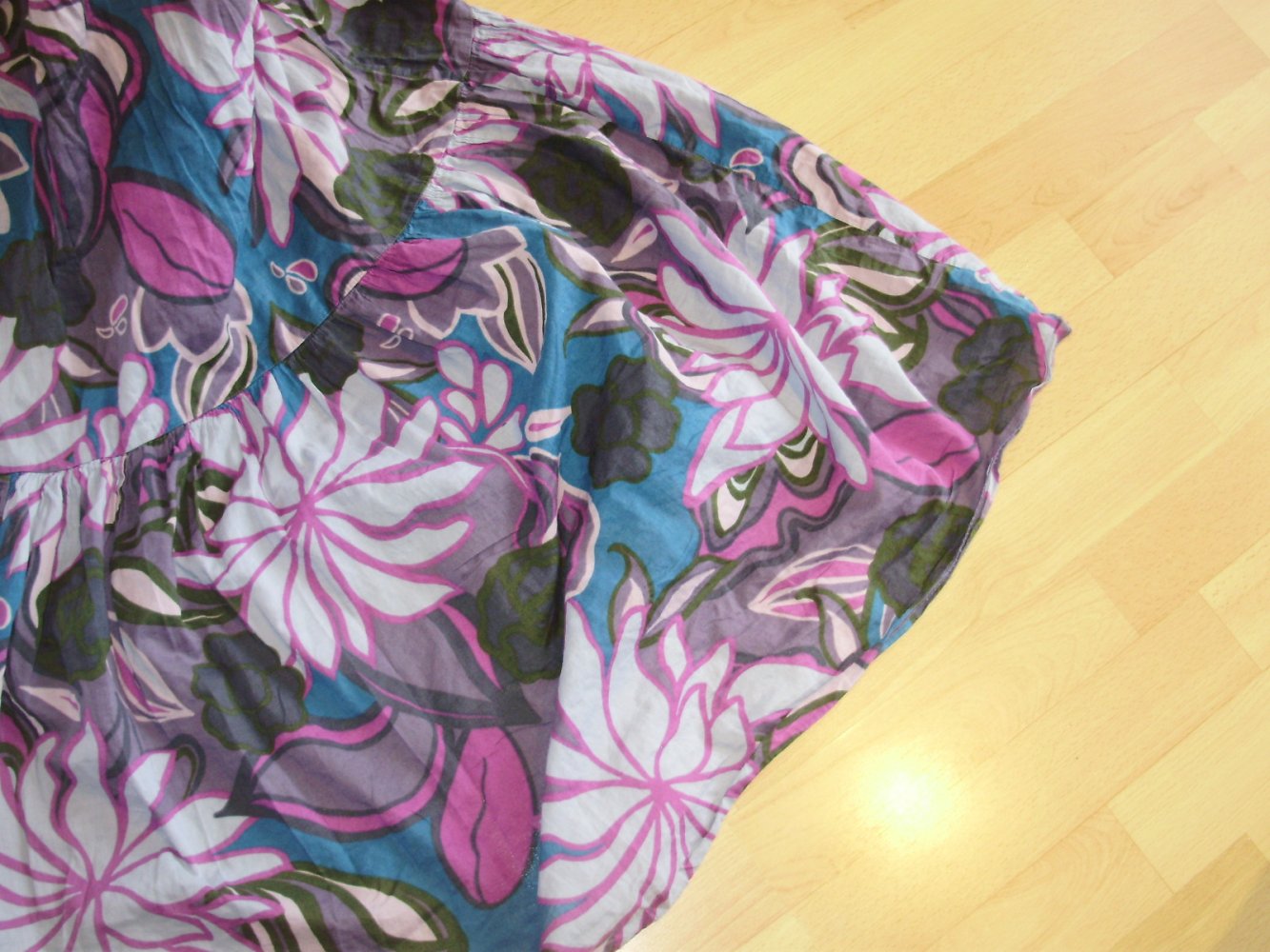 Sisley Maxi Kleid lila pink bunt S M passend