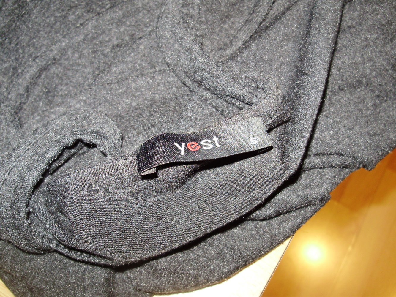 Yest Kleid dunkelgrau Etui Stretch weich warm S