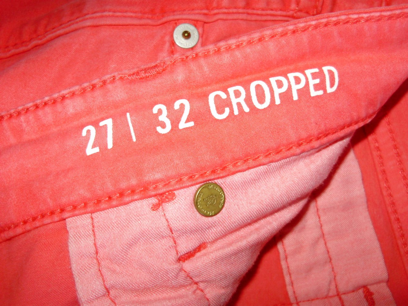 Marc O´Polo Jeans rot Lulea Slim Mid Waist 27 32