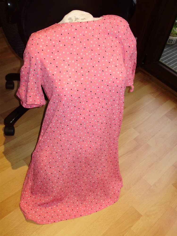 Monki Kleid rosa Muster ausgefallen XS S