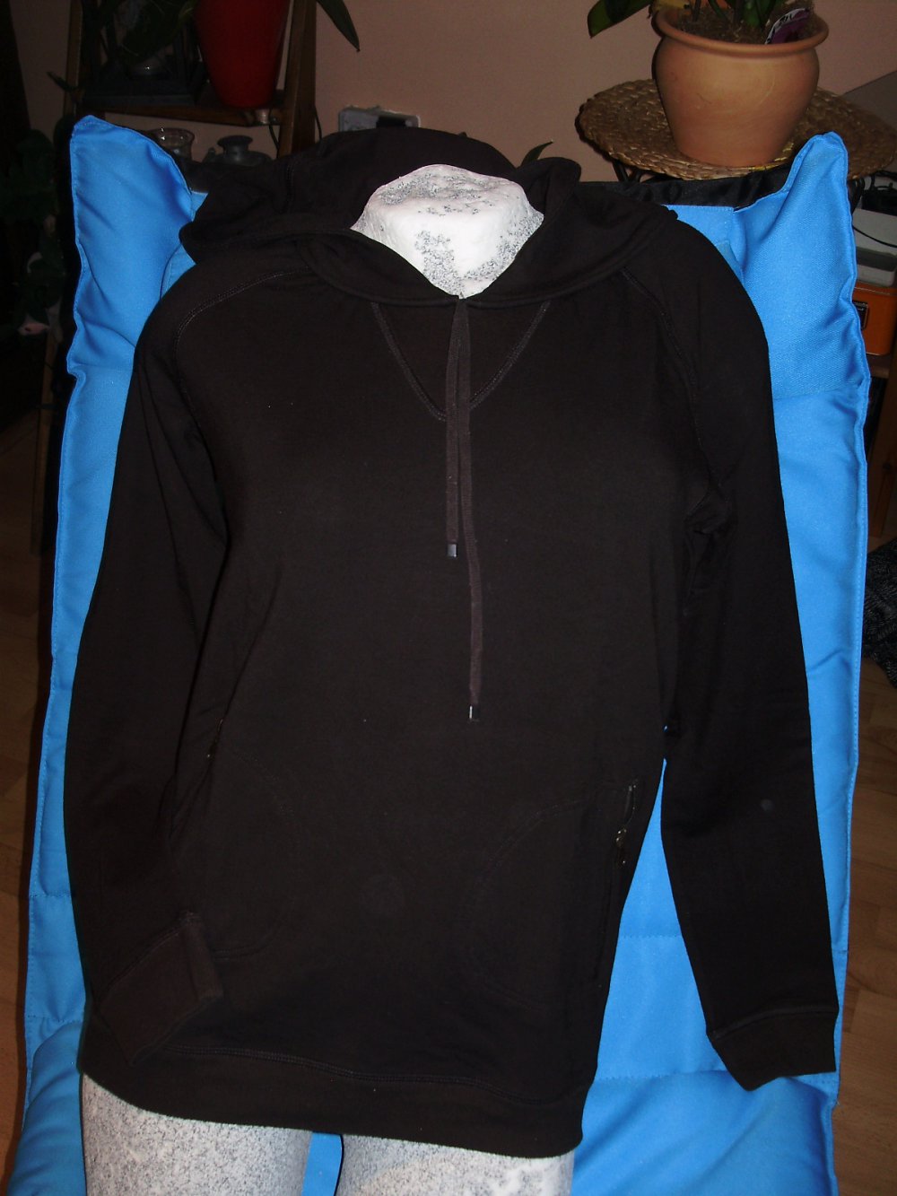 Rene Lezard Kapuzensweat Hoodie dunkelbraun M wie neu