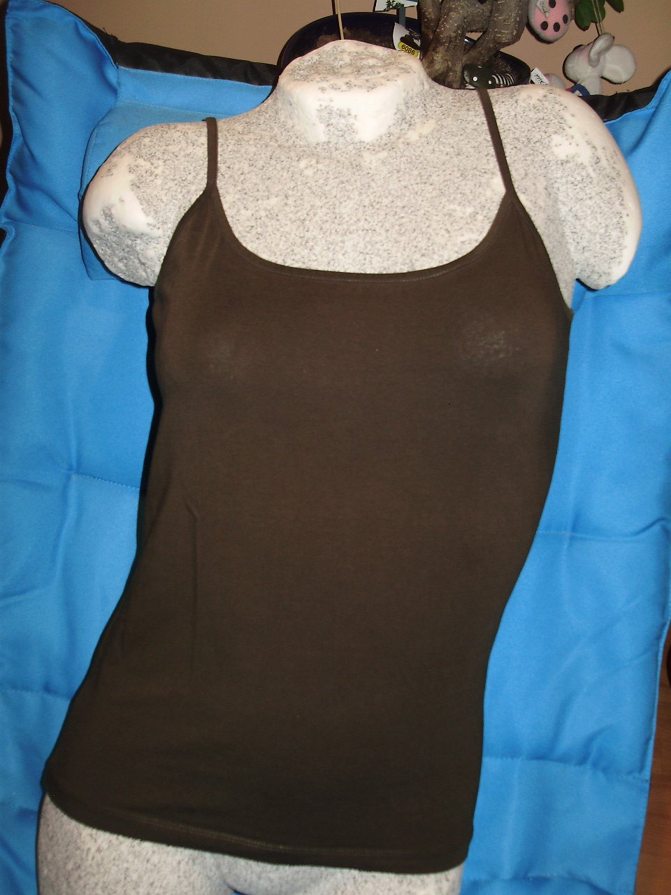 Rene Lezard Top khaki verstellbare Träger M