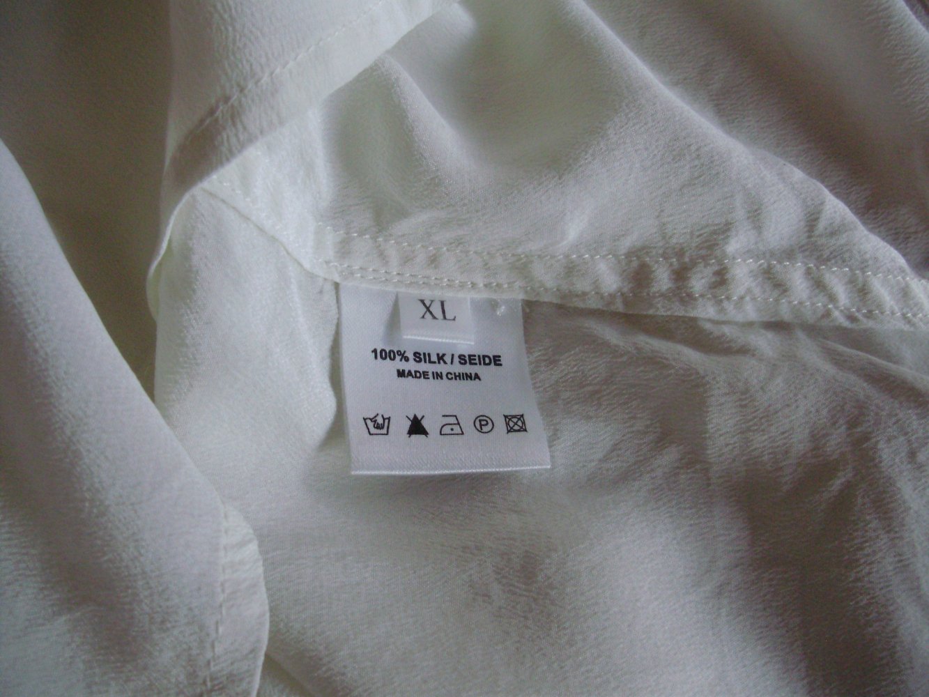 Jadicted Bluse 100% Seide beige XL wie neu