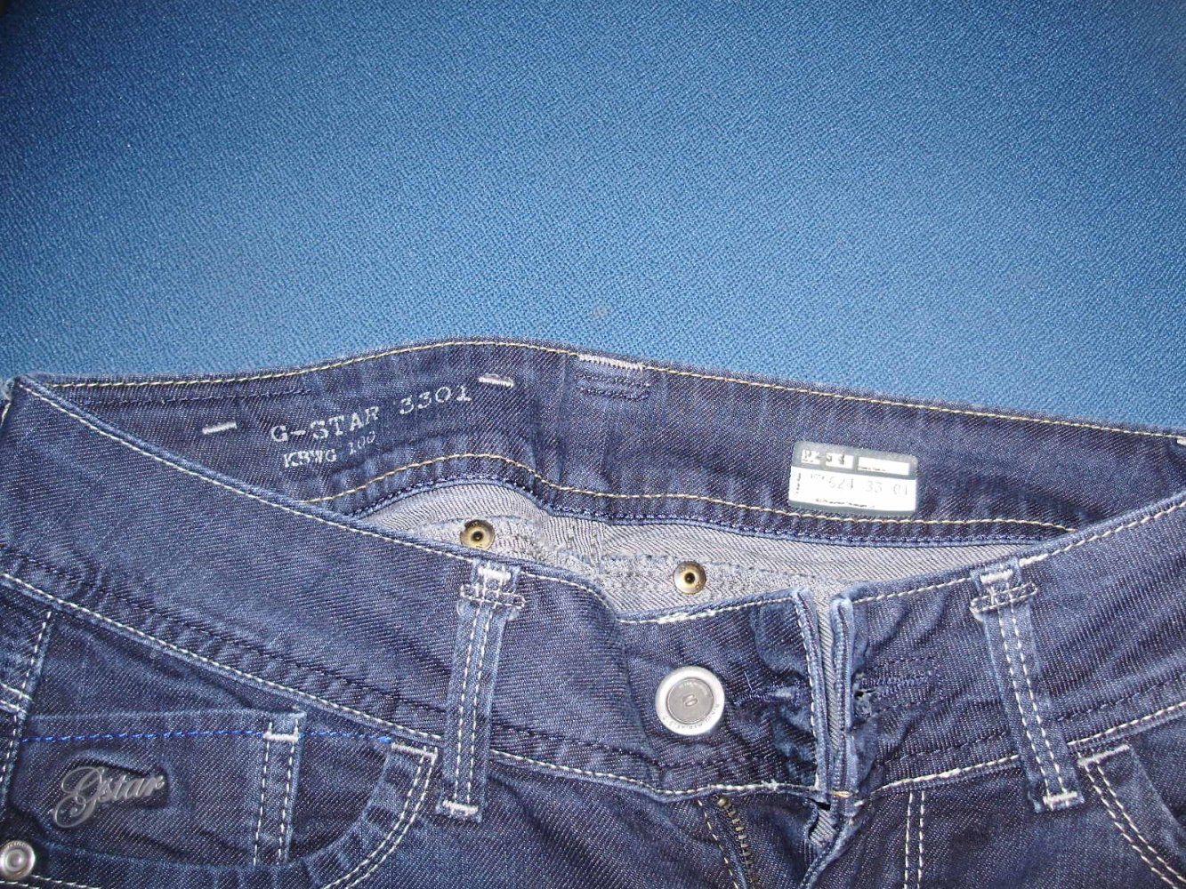 G-Star 3301 Jeans Hose dunkelblau 29 32