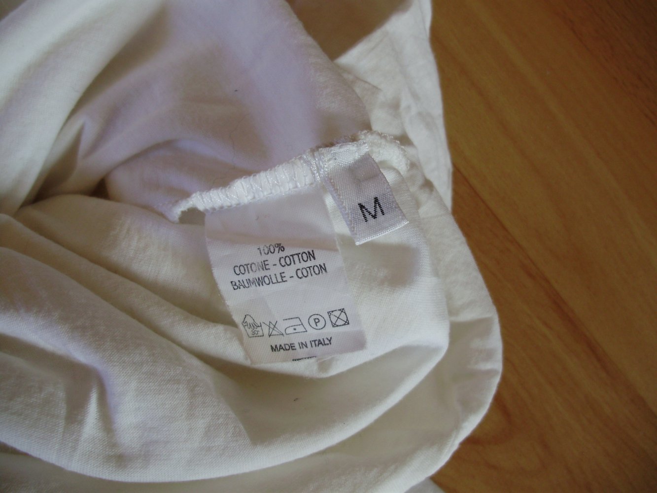 Lamberto Losani ausgefallenes Kleid weiß romantisch Baumwolle Gr M