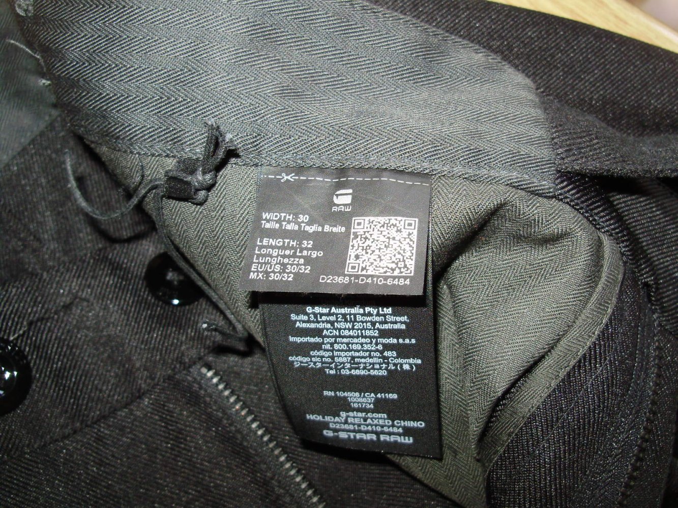 G-Star Hose schwarz Lunghezza 30/ 32 NEU