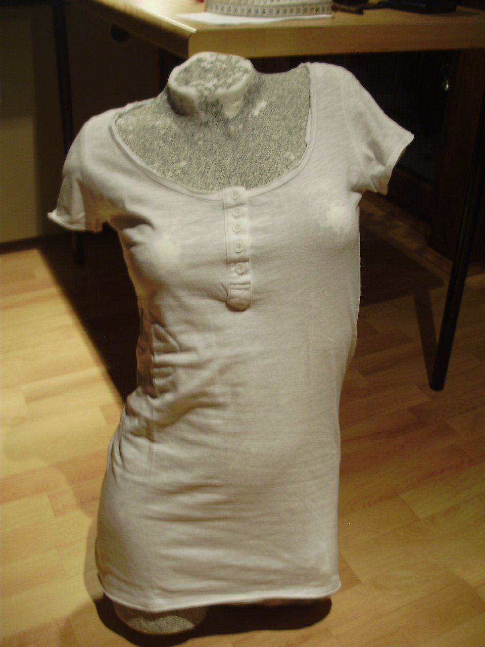 Review Longsleeve Knöpfe Vintage weiß S