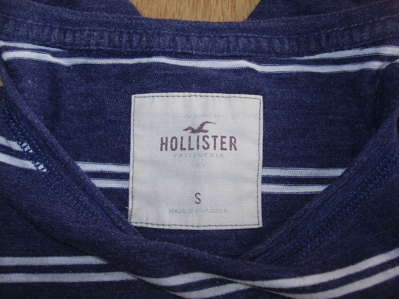 Hollister Shirt Streifen blau weiß Gr S Topzustand