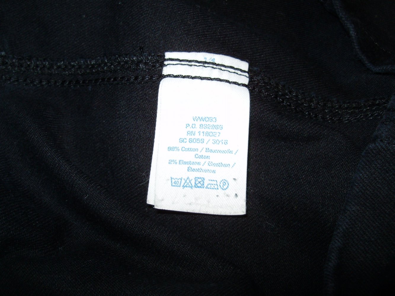 Boden Kleid Etui schwarz Denim BW 8R = M