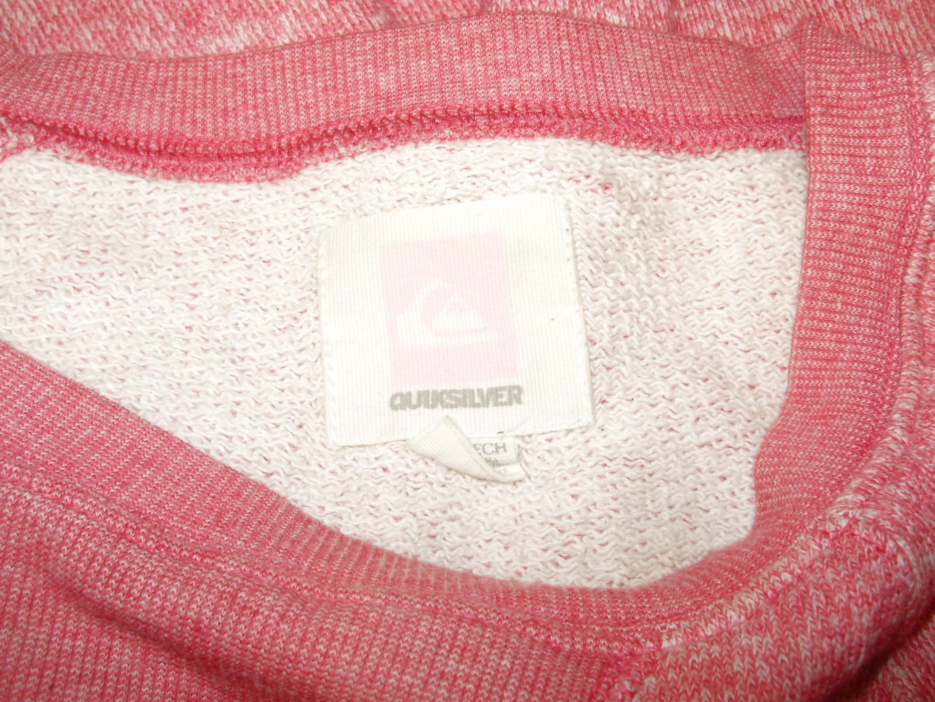 Quiksilver Sweat Vintage rot meliert Gr XS / S wie neu