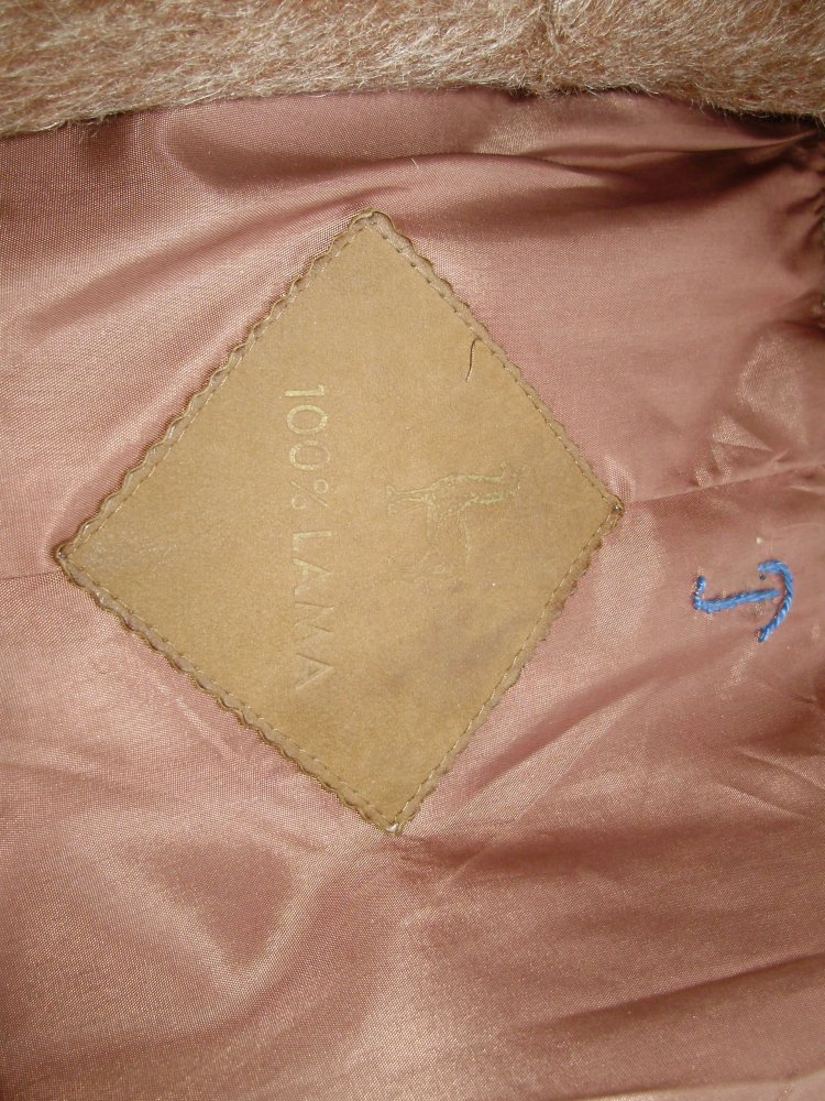 Lama Mantel echt Lama braun 40 passend