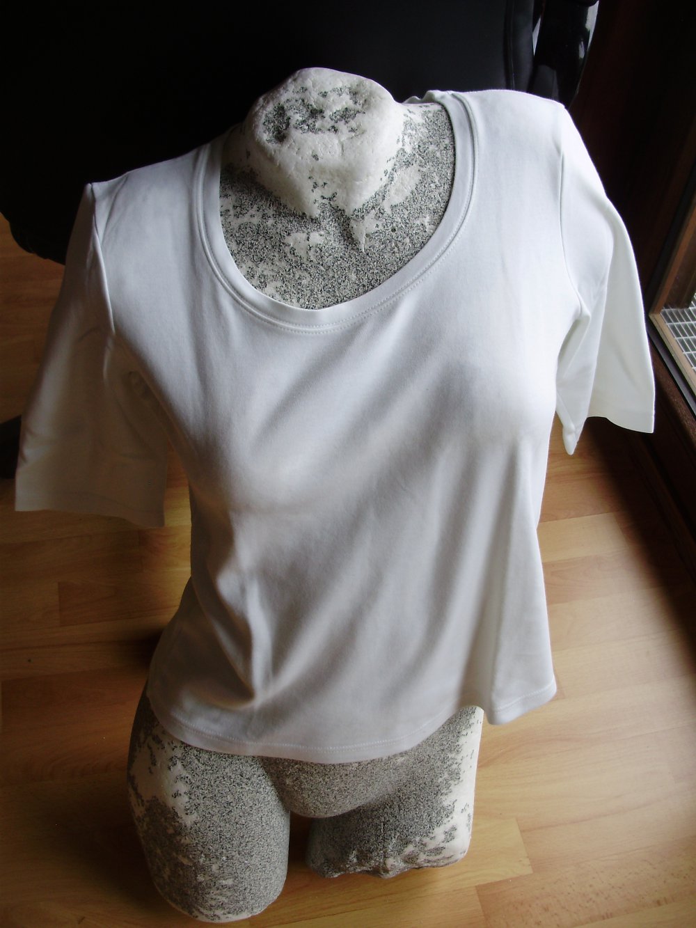 street one Shirt weiß Rundhals 3/4 Arme Gr 38 wie neu