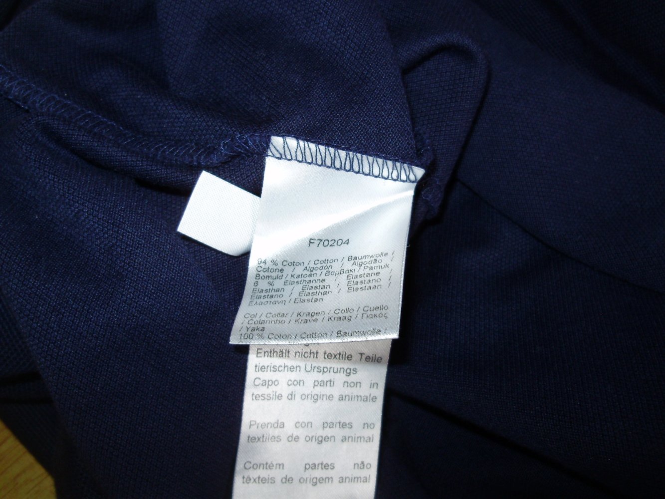 Lacoste Polo Kleid 3/4 Arme Gr 38