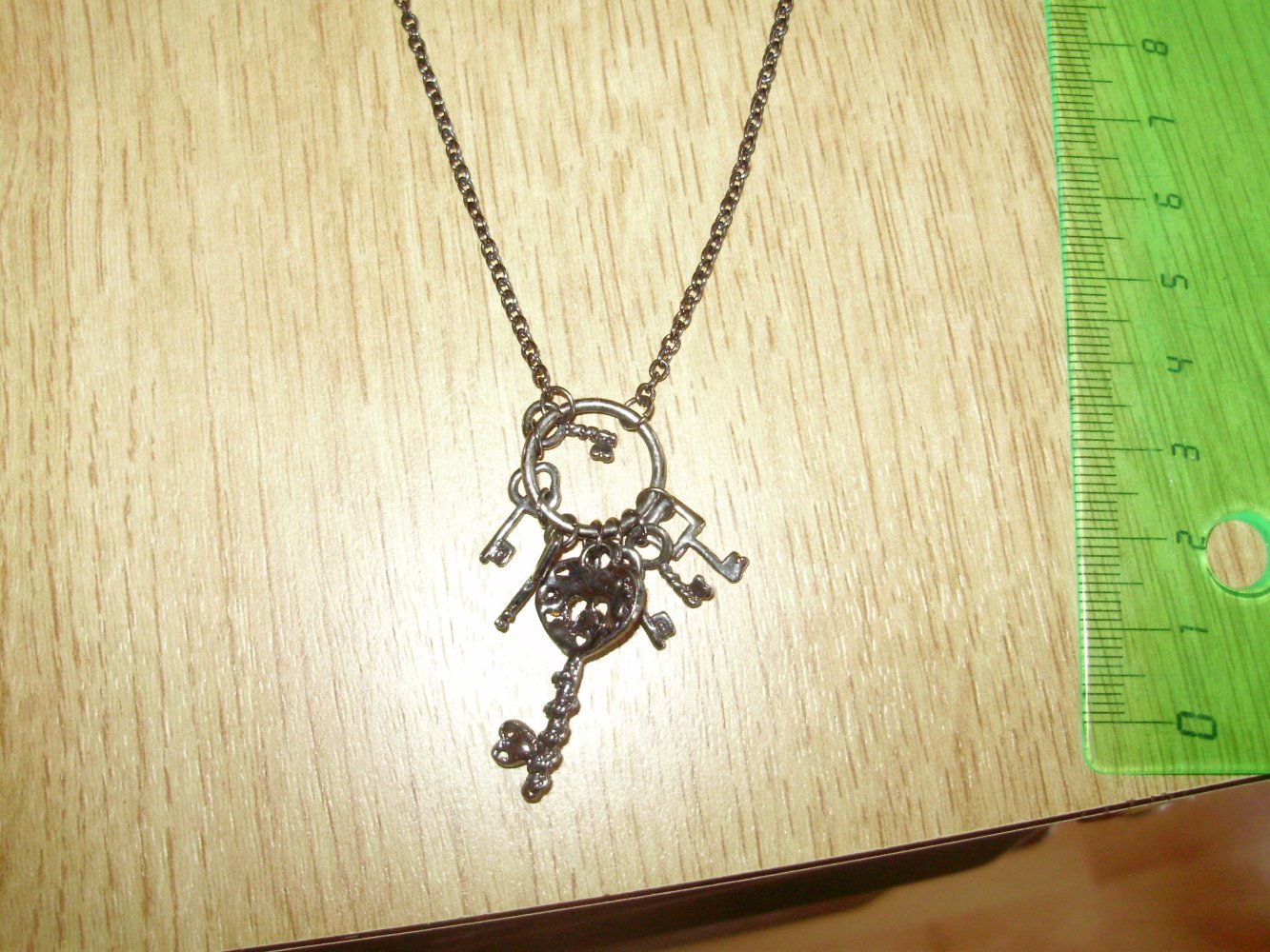 Kette schwarz silber Schlüsselanhänger NEU