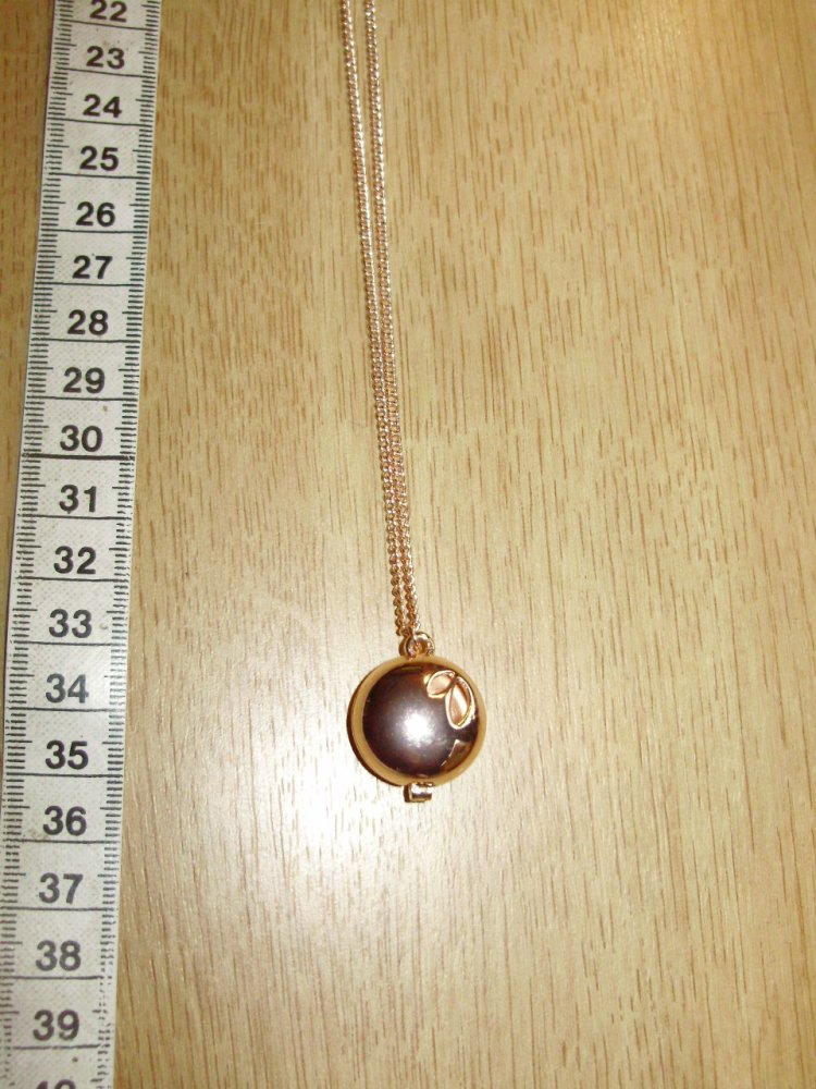 Kette rosegold Anhänger Duftkugel NEU